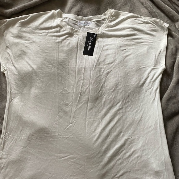 Free to live Beige T-Shirt for women’s size XXL - Picture 3 of 5